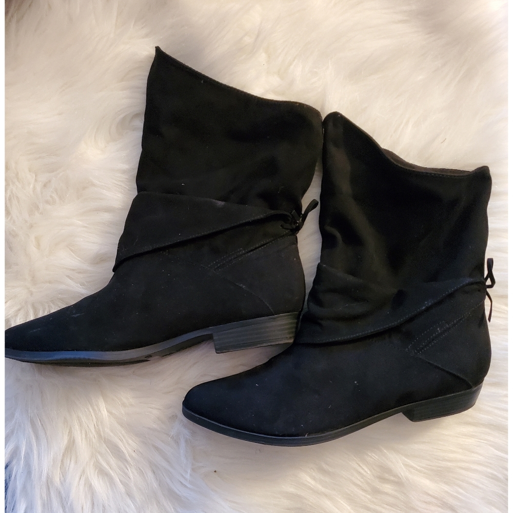 Black ankle booties Size 11